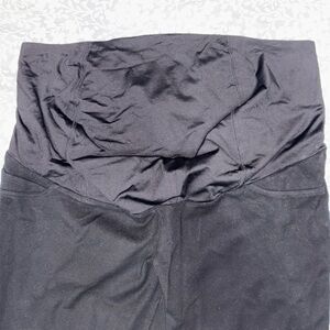 Black Rayon Maternity Leggings